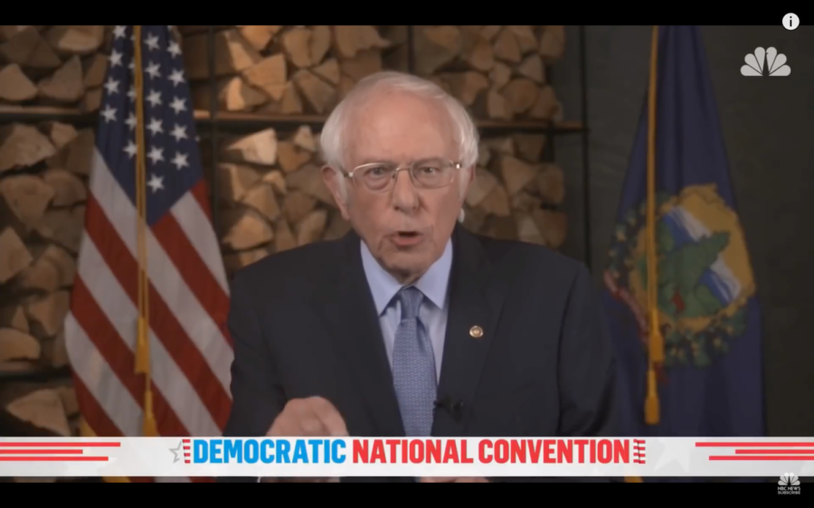 Former+Democratic+presidential+candidate+Sen.+Bernie+Sanders+said+although+his+campaign+had+ended%2C+Our+movement+continues+during+the+Democratic+National+Convention.