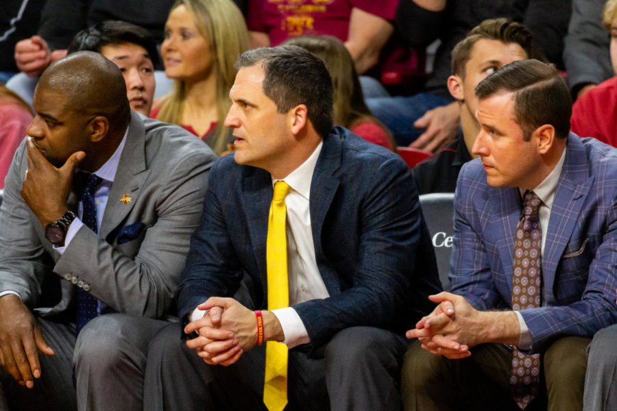 Head Coach Steve Prohm looks on as the Cyclones faced the No. 1 Baylor Bears on Jan. 29.