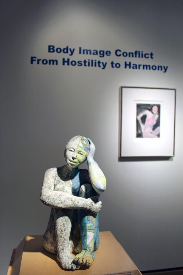 Body Image Conflict: From Hostility to Harmony is part of the reACT Exhibition Series from University Museums. The exhibition is open now through Nov. 20 in the Reiman Gallery (lower level) of the Christian Petersen Art Museum.