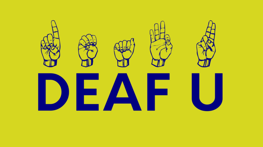 The documentary series Deaf U shows the more personal lives of seven deaf, Deaf and hard-of-hearing students at Gallaudet University.