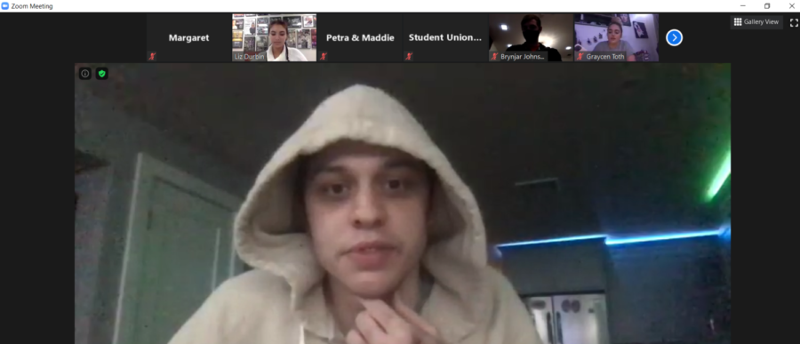 Pete Davidson virtually appeared at the third and final ISU AfterDark event of the semester.