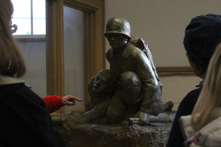 University Museums held an event in honor of Pearl Harbor and World War II on Dec. 7. Artwork created by Christian Petersen, an artist in residence at Iowa State, was shown in relation to these events. His public works and small studio sculptures were discussed.