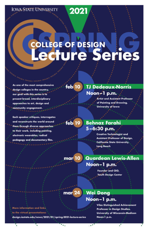 The College of Design lecture series can be a way for design students to engage with professionals in their field while learning more about the career field.