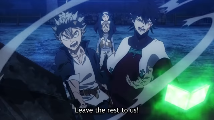 Characters Asta (left) and Yuno (right) as they appear in Black Clover.