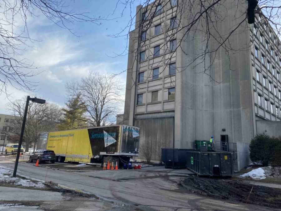 Clean up of Ross Hall will continue for several weeks while the building will remain closed until further notice.
