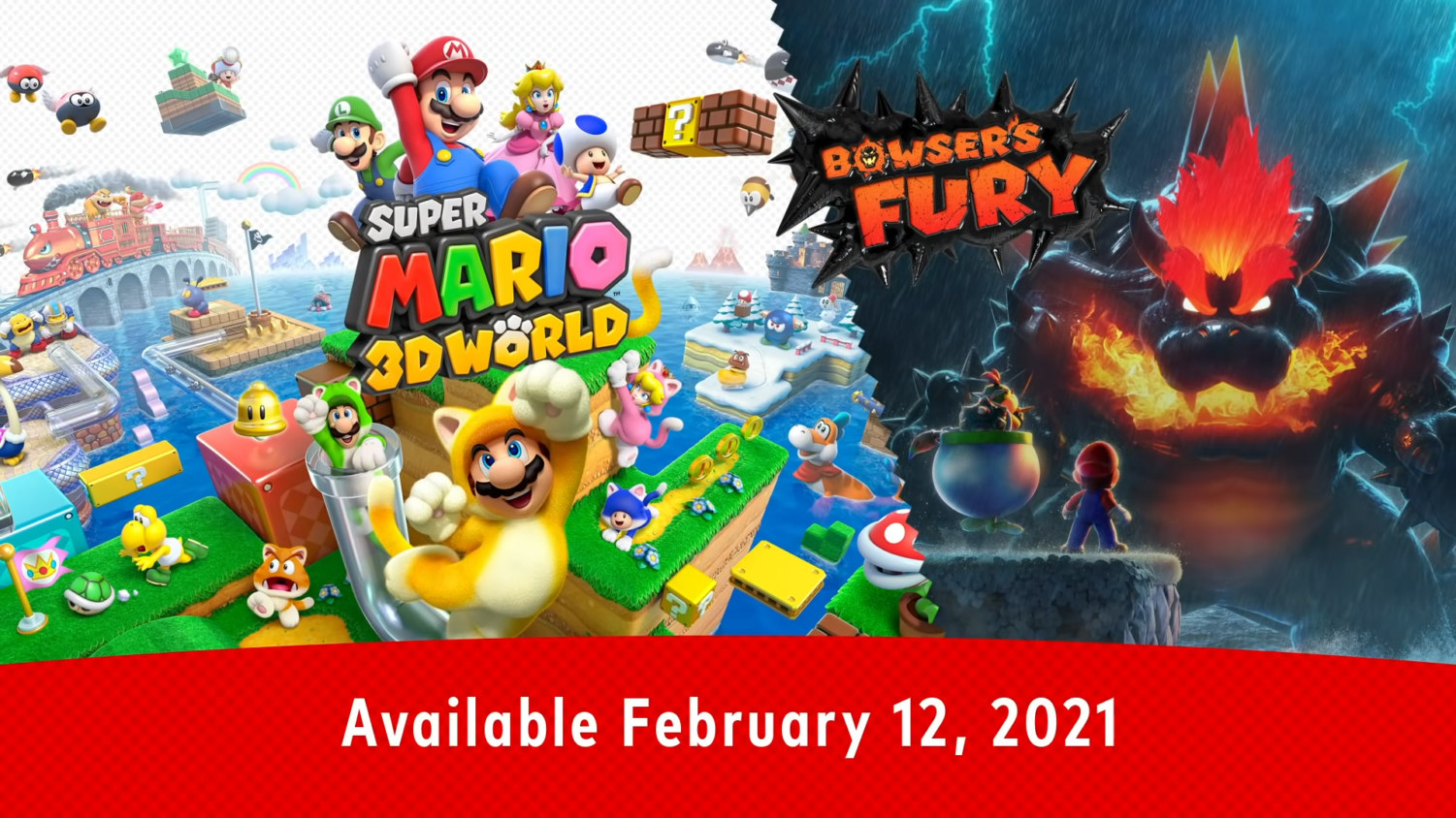 Super Mario 3D World + Bowser's Fury Coming To Switch In February