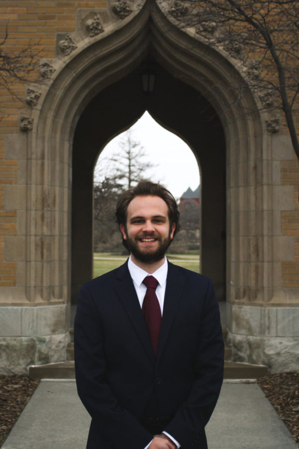 Kaleb Dunsbergen is one of five candidates running in the 2021 Iowa State Student Government election to represent the College of Engineering.