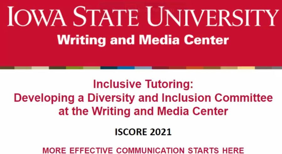 The Diversity and Inclusion Committee discussed ways to implement diversity and inclusion projects at the Writing and Media Center at ISCORE 2021 on Friday morning.