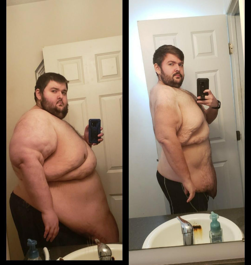 Zach Munchy shares before and after weight loss pictures.