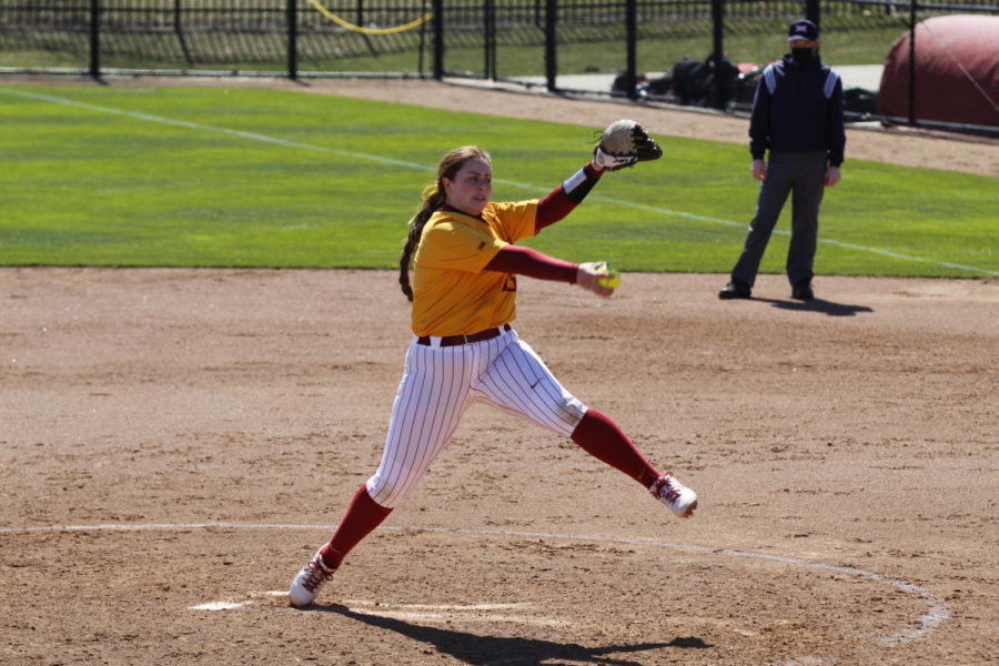 Iowa State plays Oklahoma in their last game of the weekend March 28. Iowa State loses 22-2 after 5 innings.