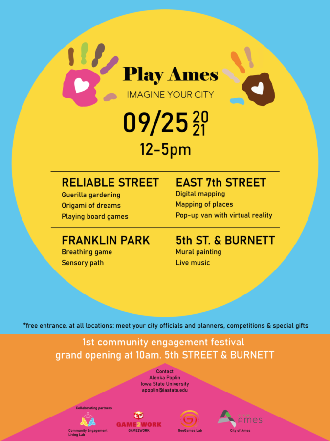 With hopes to increase engagement with underrepresented communities City of Ames and Iowa State University will host Ames Play on Sept. 25 from noon to 5 p.m.