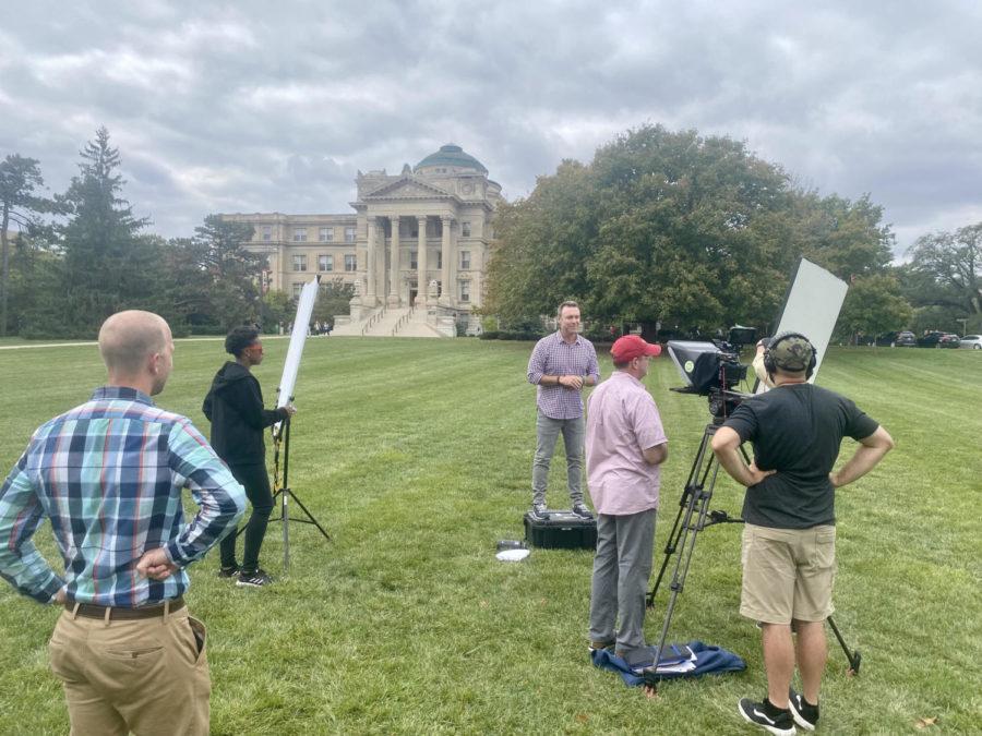 The College Tour television show began filming this week on Iowa States campus. 