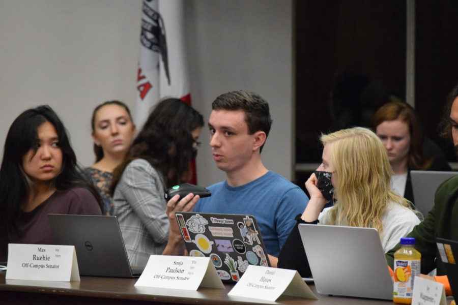 United Residents Off-Campus Sen. Max Ruehle, a senior majoring in statistics, also serves on finance committee. Ruehle advocated to fund the SHOP and said one in four students report they experience hunger.