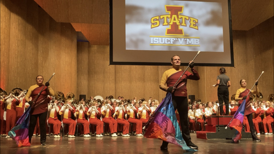 The Iowa State bands performed in the Band Extravaganza Friday at Stephens Auditorium, entertaining more than 2,000 attendees. 