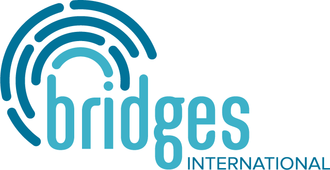 The national logo for Bridges International, a Christian organization created to benefit international students. 