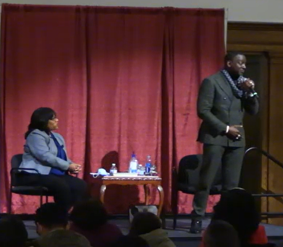 Yusef Salaam, a member of the Exonerated Five, spoke at the Memorial Union on Jan. 27. 