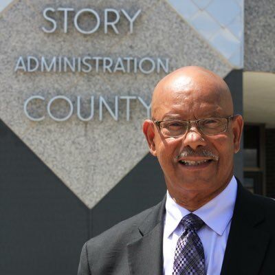 Wayne Clinton, a teacher, coach and resident of Ames, discussed his decision to accept a teaching job at Ames Middle School at the first event in the Sharing Our Own Stories: Ames Black Voices series on Tuesday.