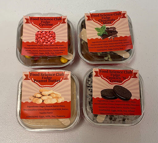 ISU Food Science Valentines Day Fudge options. 