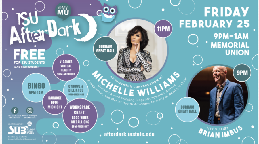 ISU AfterDark offers free live events for students.