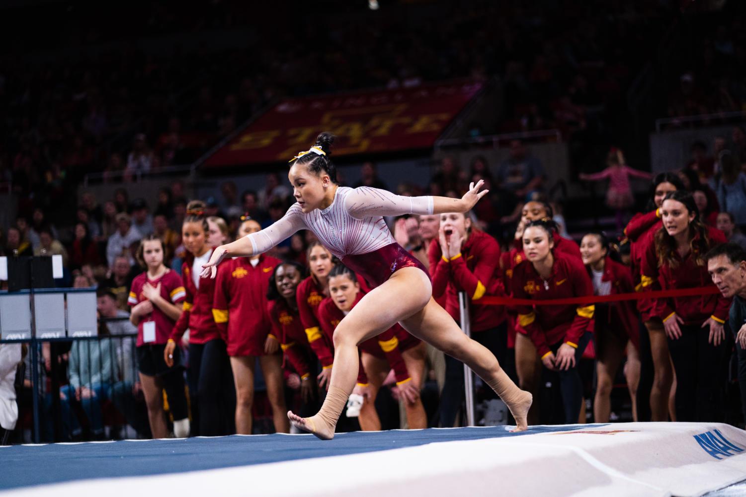 ‘Tunnel vision’: Cyclone gymnastics lands first victory of season ...