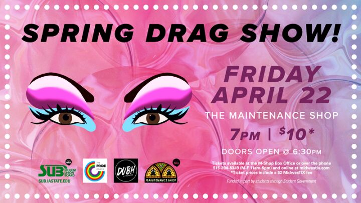 The+annual+Pride+Alliance+Drag+Show+will+take+place+Friday+in+the+Memorial+Unions+M-Shop.%C2%A0
