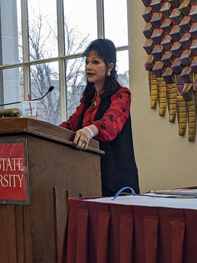 Judge Aquilina wrapped up the second day of First Amendment Days with her “Dare to Speak, Dare to Listen in the Courtroom: Seeking Justice for All” lecture in the Iowa State Campanile room.