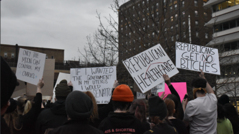 Earlier this year, hundreds marched from Cowles Commons in downtown Des Moines to the new federal courthouse under construction at Locust Street and Second Avenue to fight for reproductive rights and safe access to abortions.