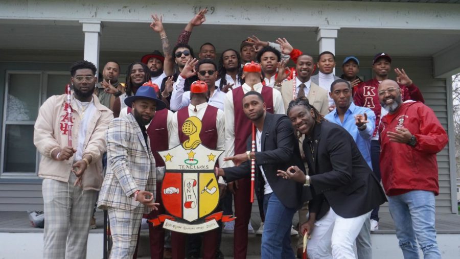 Members of the Kappa Alpha Psi fraternity.