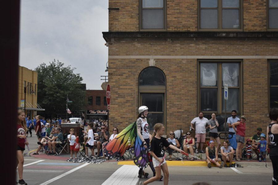 Families in the Ames community filled the sidewalks downtown as they watched the Fourth of July parade. 