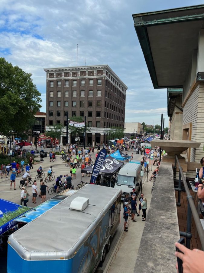 RAGBRAI, The Register’s Annual Great Bicycle Ride Across Iowa, is an annual eight-day bicycle ride across the state. Riders passed through Mason City on the fifth day of the event. 