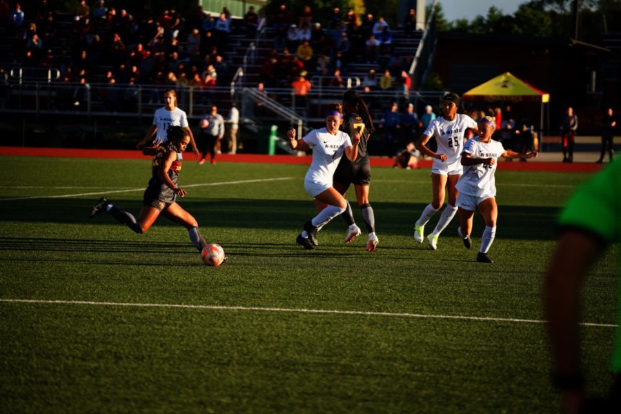 Cyclone soccer in match against Kansas State on Sept. 25.