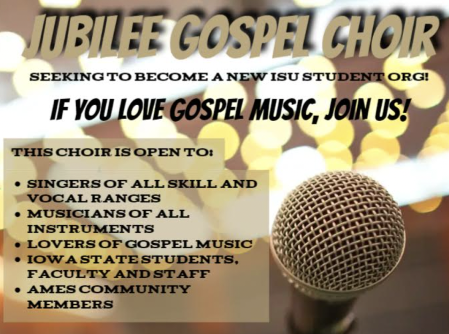 Jubilee Gospel Choir is a new choir group that offers students, faculty and staff the opportunity to try out gospel music.  
