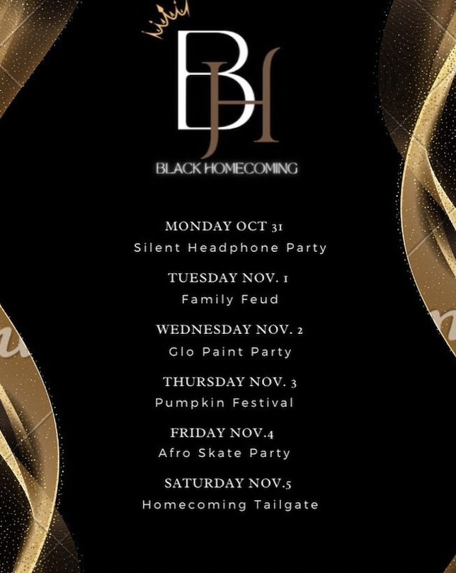 Black+Homecoming+will+include+an+event+each+day+of+the+week+hosted+by+Black-run+organization++and+will+conclude+with+a+tailgate.
