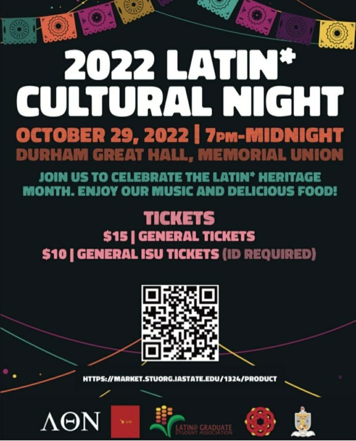 Latin Cultural Night will take place on Saturday in the Great Hall of the Memorial Union. 