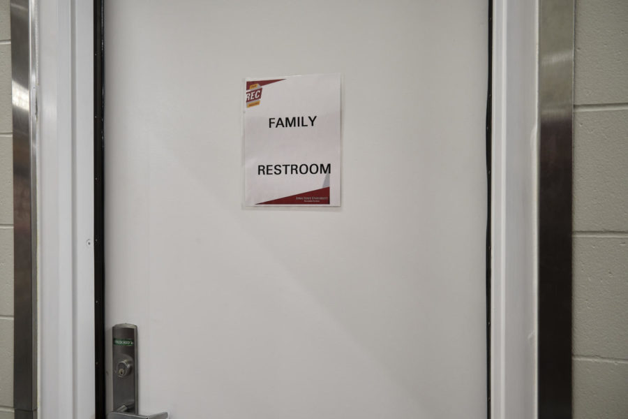 A new gender neutral bathroom has been added to Lied Rec. Dec. 4, 2022. 