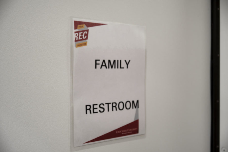 A new gender neutral bathroom has been added to Lied Rec. Dec. 4, 2022. 