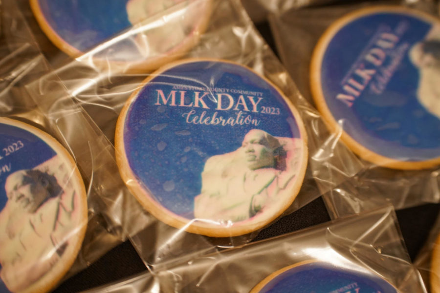 MLK+Day+cookies+await+the+attendees+of+the+Martin+Luther+King+Jr.+Day+Ames%2FStory+County+Community+Celebration%2C+Jan.+16.+