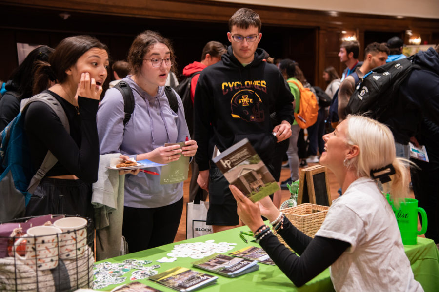Students learn about local housing options at a previous Housing Fair. Courtesy of Megan Moore. 