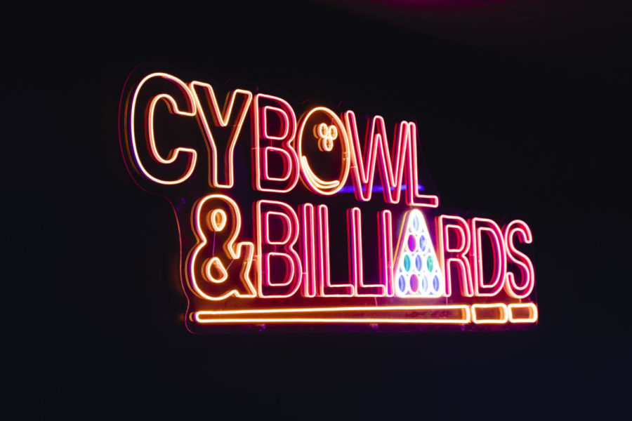 A new neon sign was added in the bowling section of CyBowl & Billiards. Feb 8. 