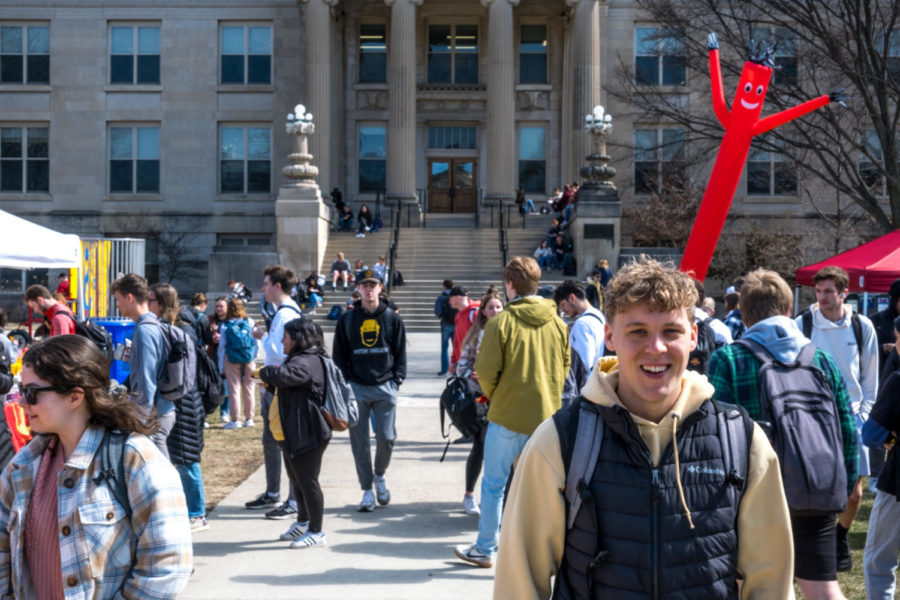 Students at State Day on central campus
