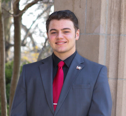 Kolton Eisma, a sophomore in agricultural business, is runnig to represent off-campus students on the senate.
