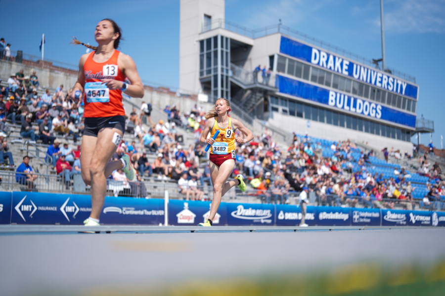Iowa State dominates the 4x1600 at the Drake Relays on Apr. 28, 2023.