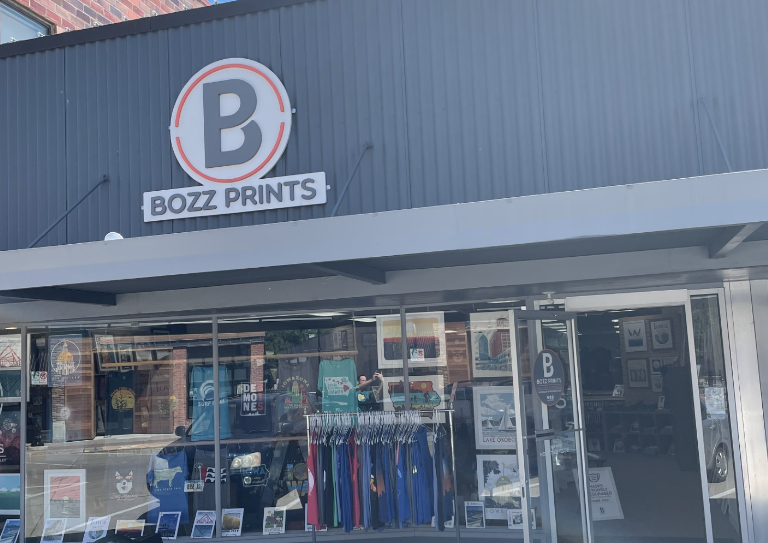 Bozz Prints store located in Des Moines.