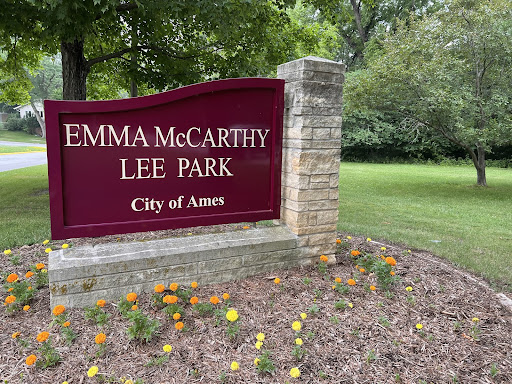 Emma McCarthy Lee Park, where fireworks were set off in a public toilet.