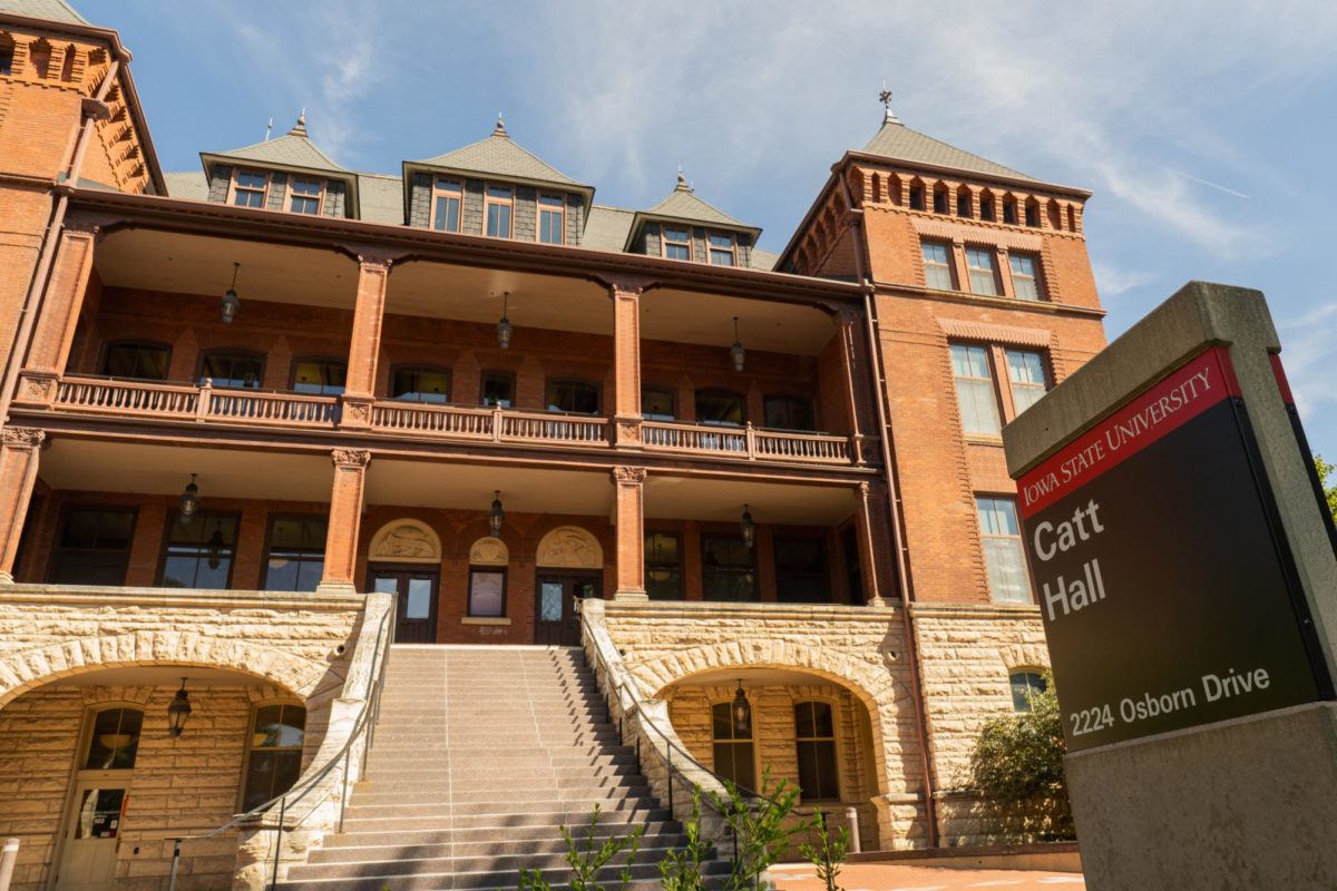 Catt Hall, a collective for liberal art services on central campus was built in 1883. The building was renovated in 1995 after being placed under the National Register of Historic Places. 2224 Osborn Dr, Ames, Iowa, Aug. 31, 2023. 