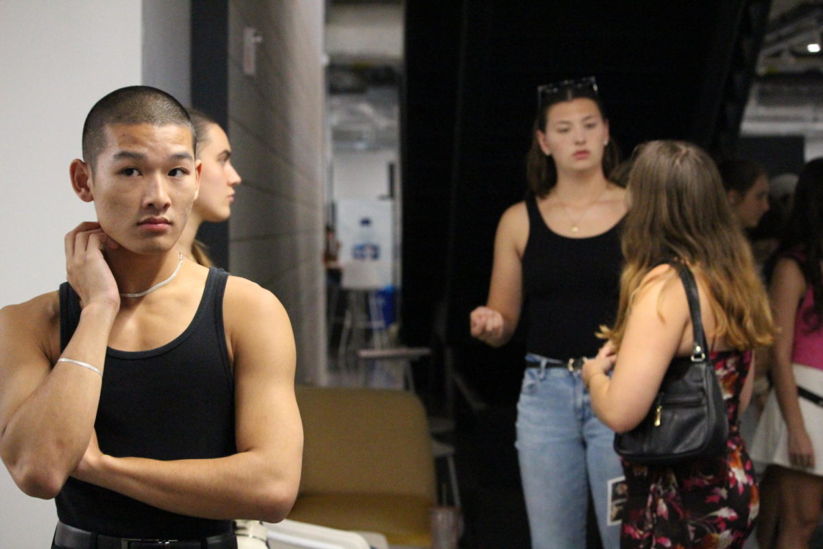 Models anxiously wait in line for the Trend Magazine model casting at the Student Innovation Center on Sept. 7, 2023. 