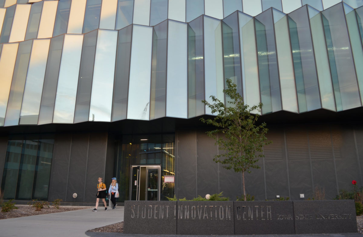 The exterior of the Student Innovation Center at Iowa State on Wednesday, Oct. 4, 2023.