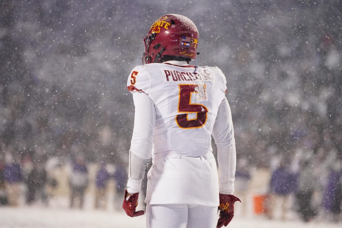 Myles Purchase at the Iowa State vs. Kansas State football game at Bill Snyder Family Stadium on Nov. 25, 2023 in Manhattan, KS.