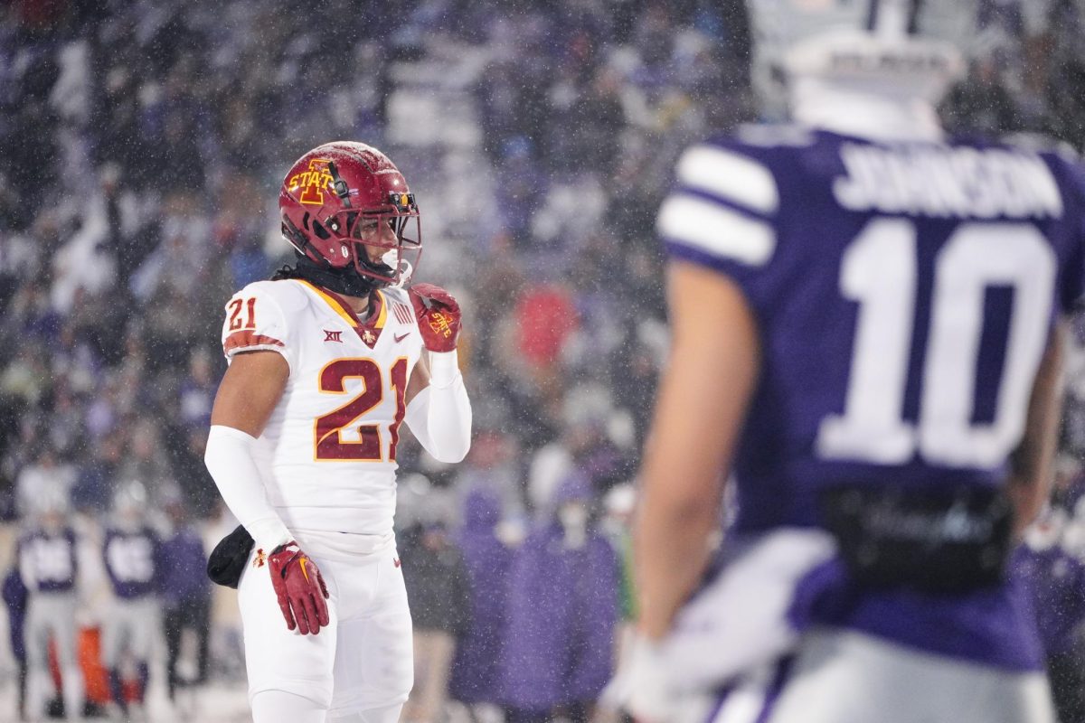 Jamison Patton at the Iowa State vs. Kansas State football game at Bill Snyder Family Stadium on Nov. 25, 2023 in Manhattan, KS.