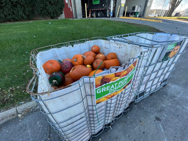 Pumpkin donations can be made at any time in drop-off bins on the north side of the plant, located at 410 E. 2nd St. 